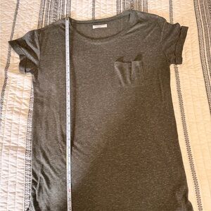 Awake Charcoal Gray Short Sleeve Pocket Tee